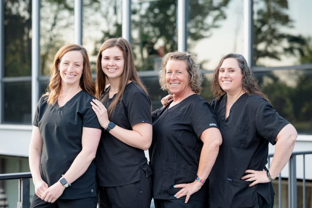members of the twin dental team